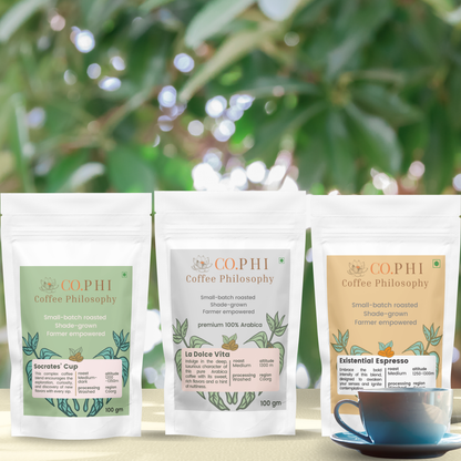 Coffee Samplers | Three 100 gm Packs