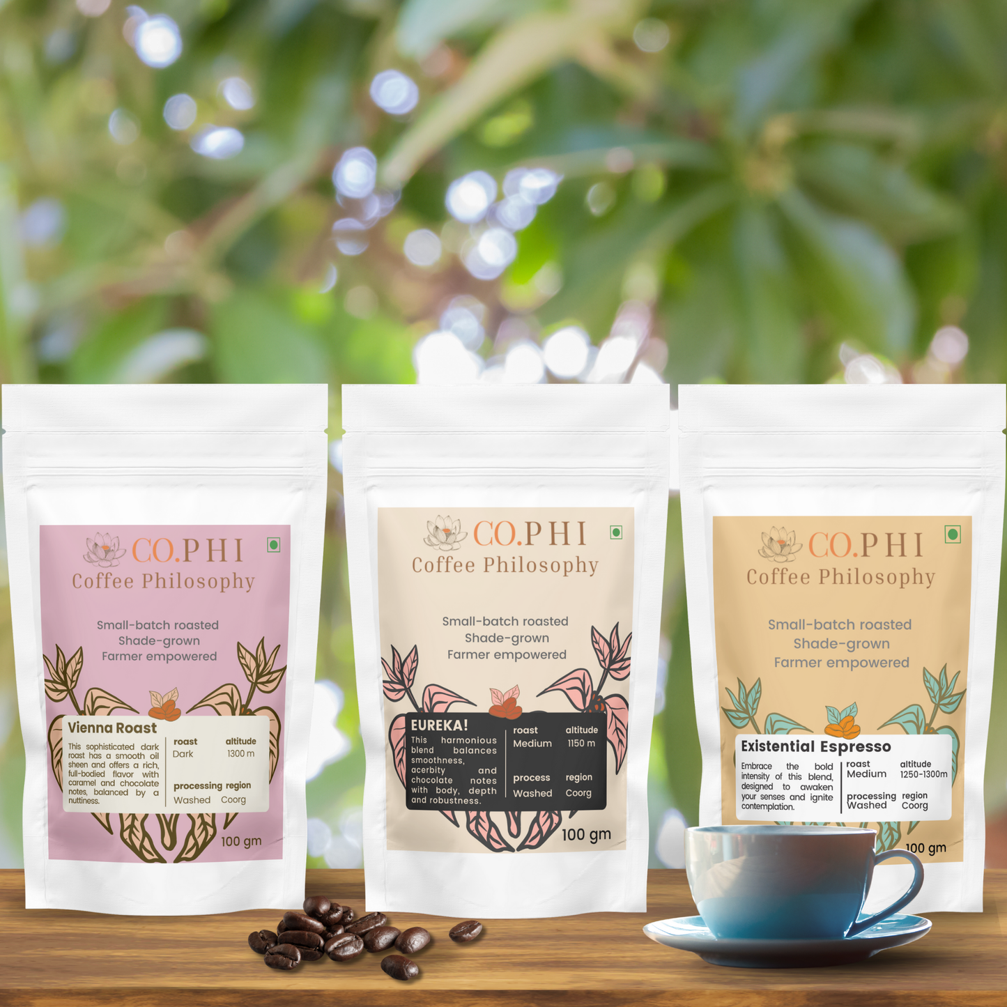 Coffee Samplers | Three 100 gm Packs