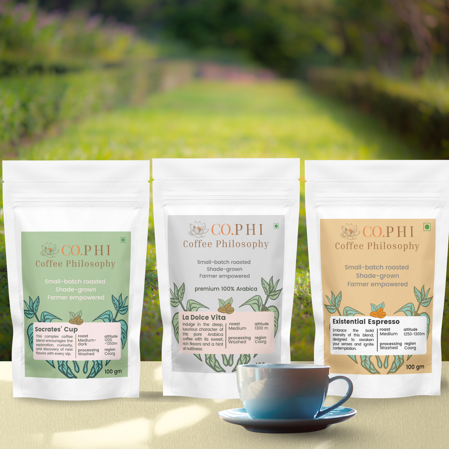 Coffee Samplers | Three 100 gm Packs