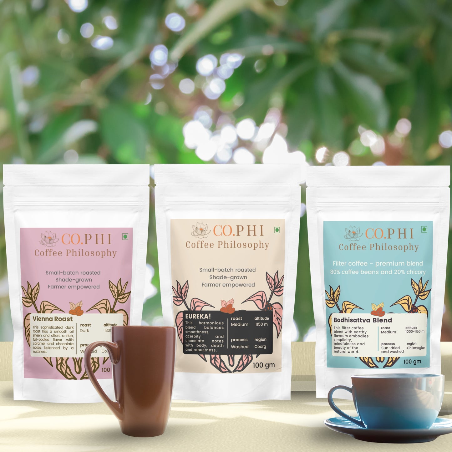Coffee Samplers | Three 100 gm Packs